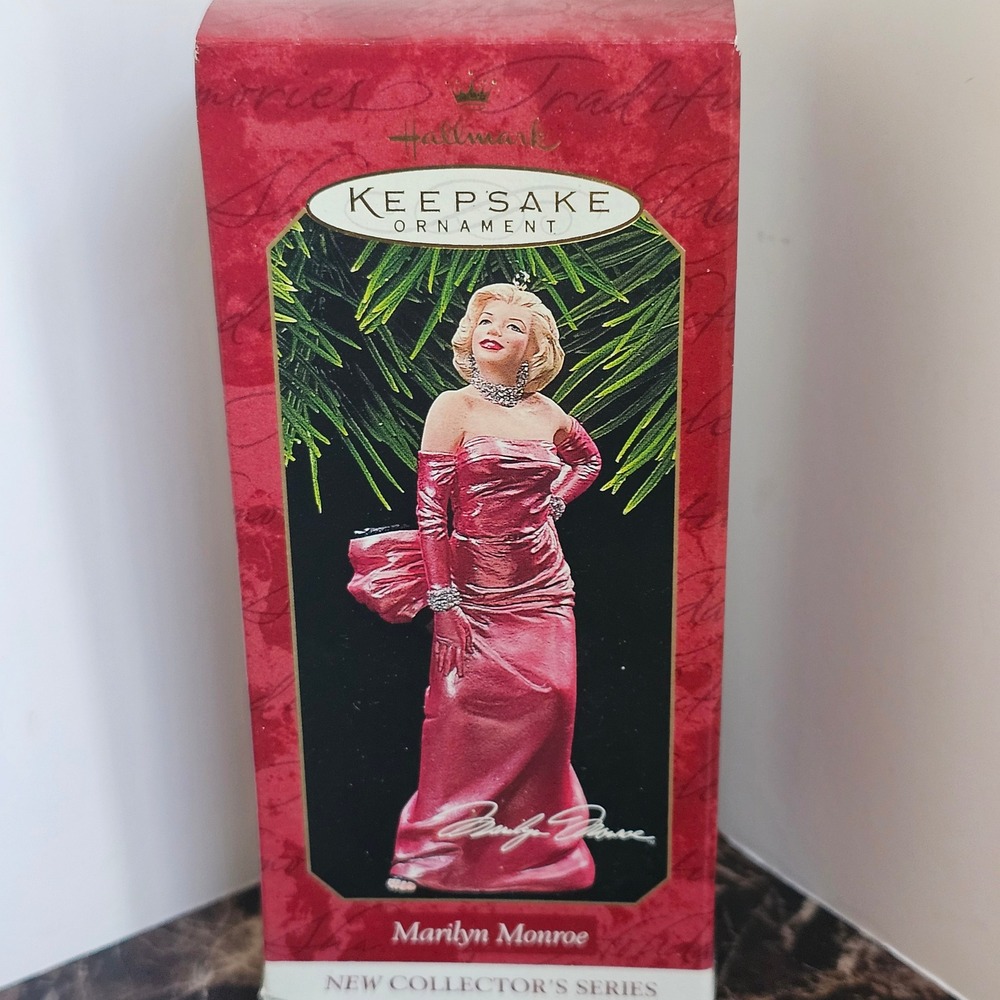 Hallmark Keepsake Ornament Marilyn Monroe Pink Dress 1997 First in Series QX5704